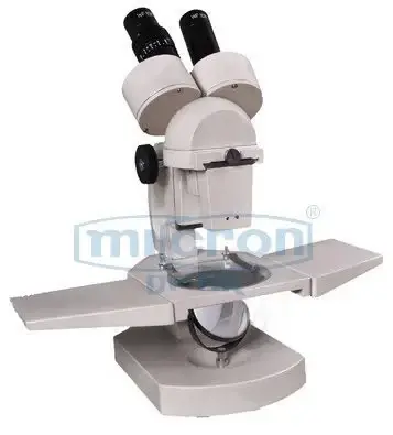 Inclined Stereo Microscope with Sliding Type Dual Objectives (with Hand Rest)